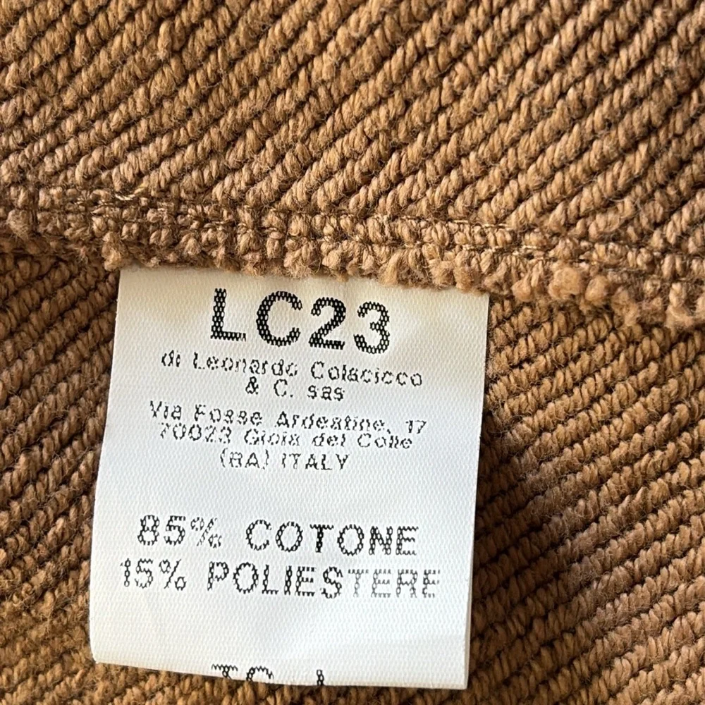 LC23 Handmade in Puglia Italy Camel Fleece Casual Blazer NWT Sz Large